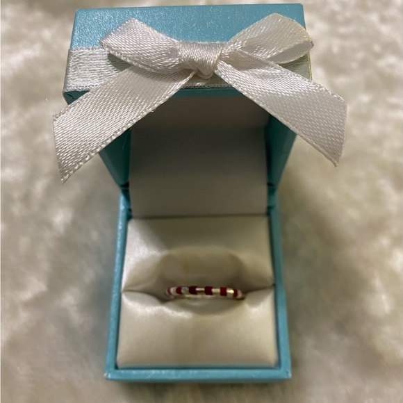 ☘️TIFFANY & CO. RARE! PALOMA PICASSO CANDY CANE BAND RING - Picture 2 of 7